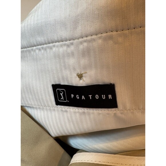 NEW PGA TOUR Flat Expandable Waist Shorts Tan Khaki Men's Size 40 MSRP$55 - Picture 10 of 14